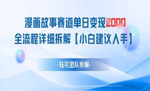 漫画故事赛道变现-网创联盟