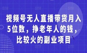 视频号无人直播带货-网创联盟