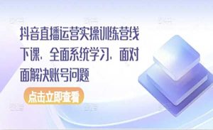 抖音直播运营实战-网创联盟